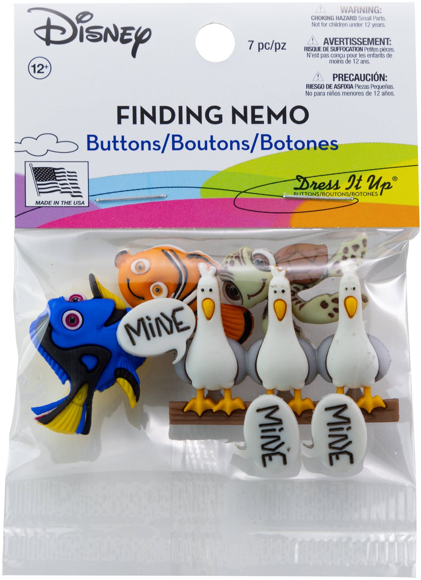 Dress It Up Licensed Embellishments Disney Finding Nemo